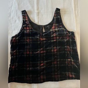 J Crew velvet top